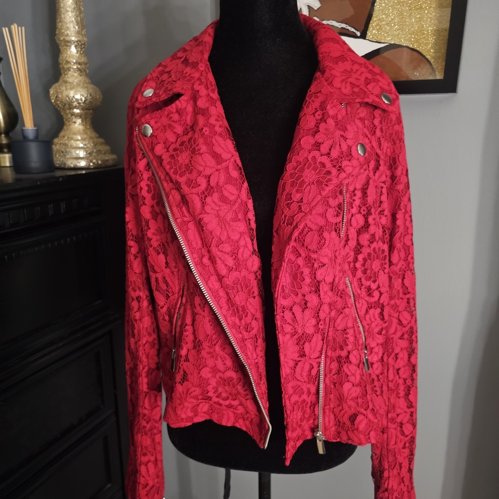 NWT Torrid Red Lace Jacket